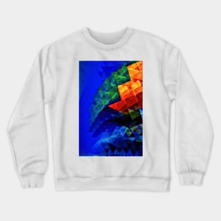 Solar Landscape ∆∆∆∆ Geometric Vector Design Crewneck Sweatshirt